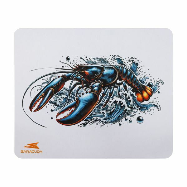 BARACUDA podloga za miško bela BGMP-061 LOBSTER