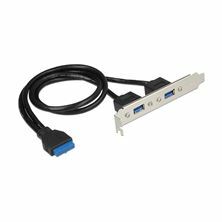 Delock adapter slot 2x USB 3.0 84836