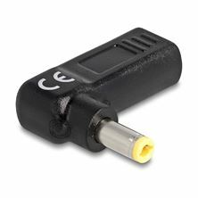 Delock adapter USB TipC napajalni za prenosnik 60W DC 5,5 fi x 2,5mm kotni