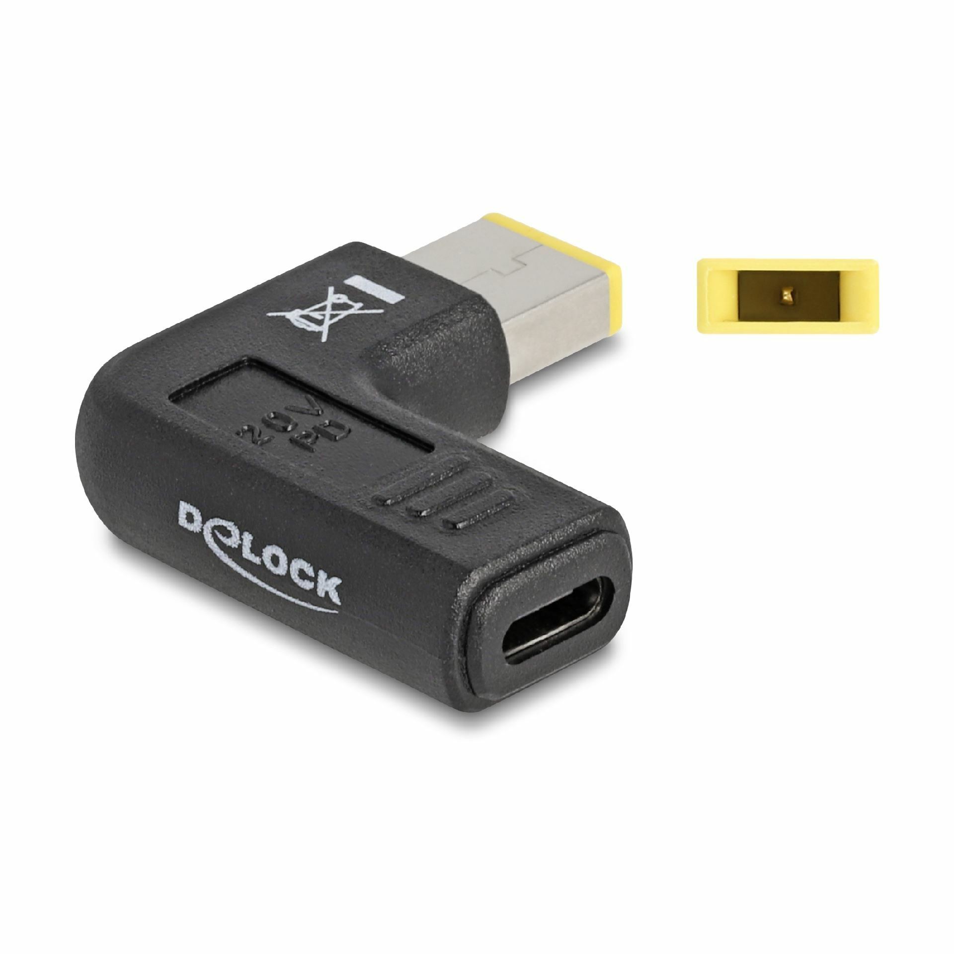 Delock adapter USB TipC napajalni za prenosnik Lenovo 60W 11,0 x 4,5 mm ...