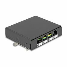 Delock nadometna vtičnica 4x keystone DIN 90627