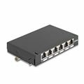 Delock nadometna vtičnica 6x Cat.6A RJ45 FTP DIN 90379