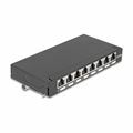 Delock nadometna vtičnica 8x Cat.6A RJ45 FTP DIN 90573