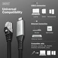 Picture of Digitus kabel USB TipC-Mrežni UTP RJ45 Giga 2m AK-300601-020-S