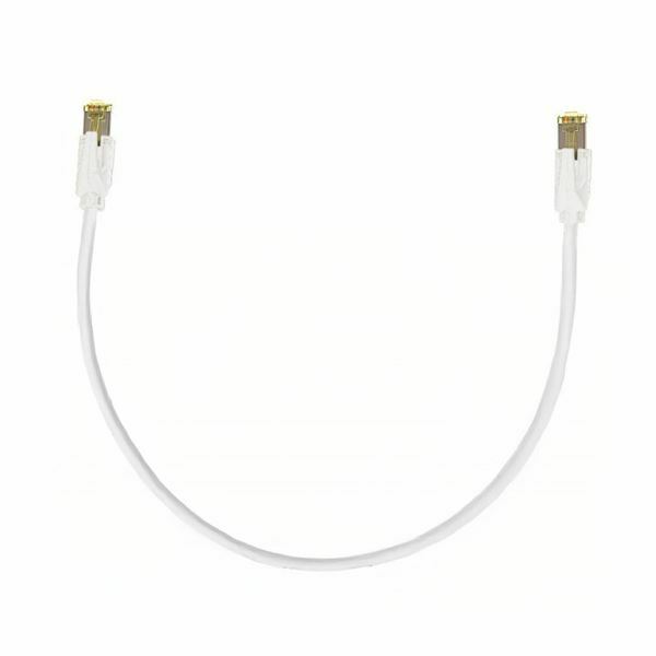 KELine patch SFTP CAT.6A 0,25m bel KEL-C6A-P-0025-WH