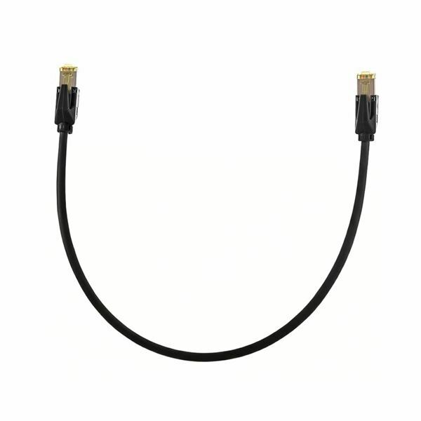 KELine patch SFTP CAT.6A 0,25m črn KEL-C6A-P-0025-BK