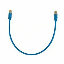 KELine patch SFTP CAT.6A 0,25m moder KEL-C6A-P-0025-BL