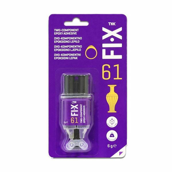 TKK specialno lepilo FIX 61 dvo komponentno epoksidno lepilo 6g