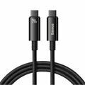 Baseus kabel USB C-C 2m 240W Tungsten Gold pleten črn CAWJ040101