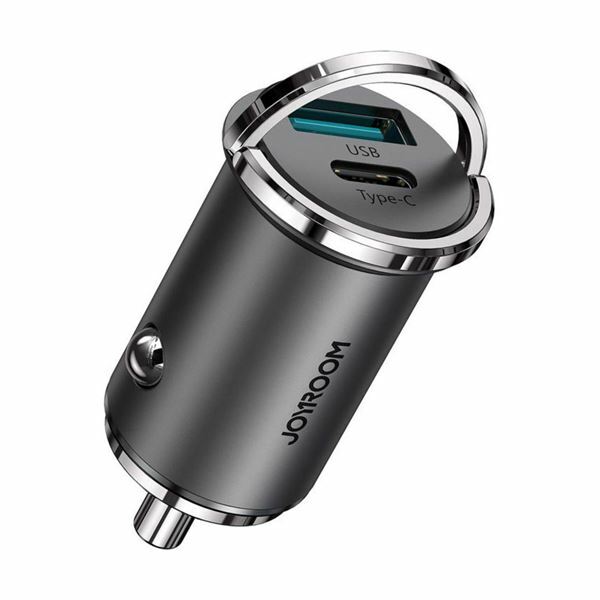Joyroom polnilec avtomobilski 12V 24V 45W PD QC TipA TipC črn C-A35