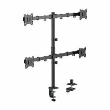 SBOX namizni nosilec za 4x monitor LCD-352/4-3 črn