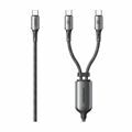Joyroom kabel USB 2v1 2x TipC 1.5m 100W S-A57