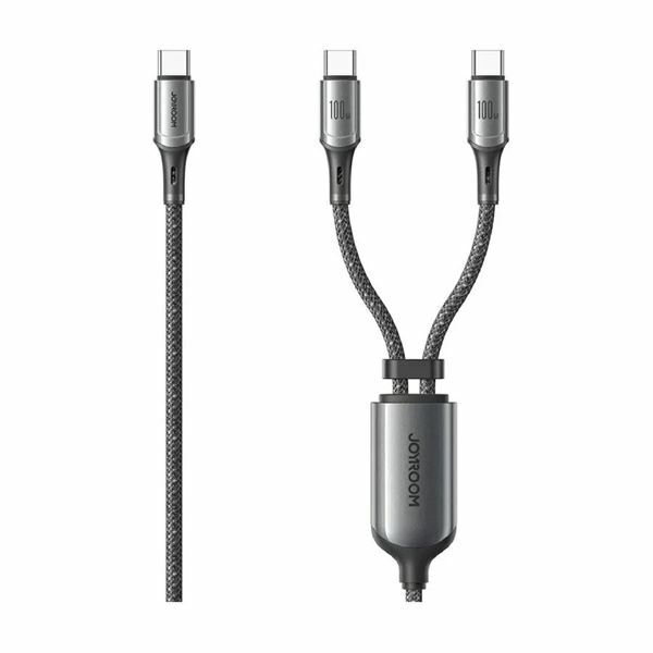 Joyroom kabel USB 2v1 2x TipC 1.5m 100W S-A57