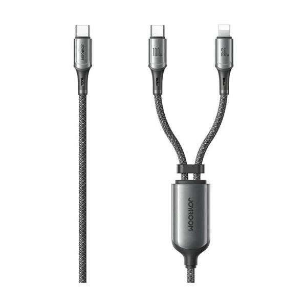 Joyroom kabel USB 2v1 TipC Lightning 1.5m 100W S-A57