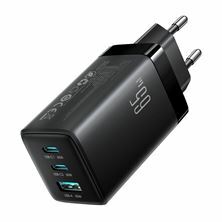 Joyroom polnilec 65W USB 2xTipC TipA GaN PD + 100W kabel črn JR-TG10