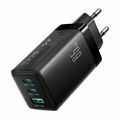 Joyroom polnilec 65W USB 2xTipC TipA GaN PD + 100W kabel črn JR-TG10
