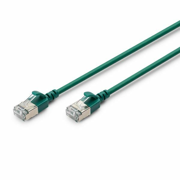 Digitus patch slim FTP CAT.6A 0,5m zelen
