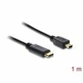 Picture of Delock kabel USB 2.0 C-B mini 1m črn 83603