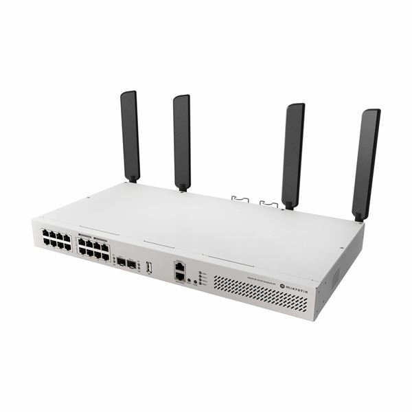Mikrotik stikalo Giga 16-port rack 2xSFP+ 8x PoE WiFi CRS418-8P-8G-2S+5axQ2