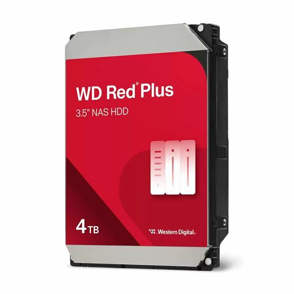 WD RED PLUS CMR 4TB trdi disk 9cm 5400 128MB SATA WD40EFZZ