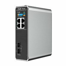 Ruijie-Reyee stikalo Giga 4-port PoE+ 2x SFP kovinsko Managed Industrijsko DIN