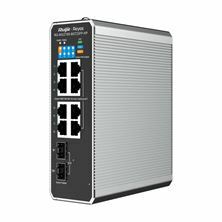 Ruijie-Reyee stikalo Giga 8-port PoE+ 2x SFP kovinsko Managed Industrijsko DIN