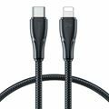 Joyroom kabel USB Lightning 1,2m črn črn pleten A11