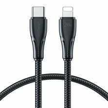 Joyroom kabel USB Lightning 1,2m črn črn pleten A11