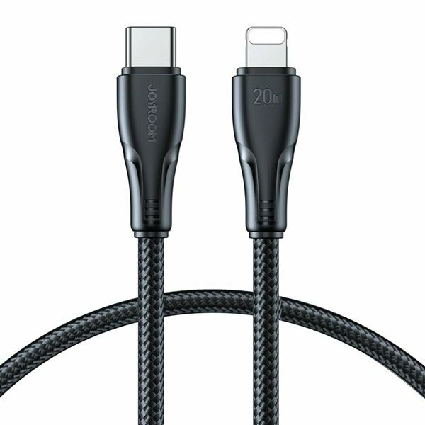 Joyroom kabel USB Lightning 1,2m črn črn pleten A11