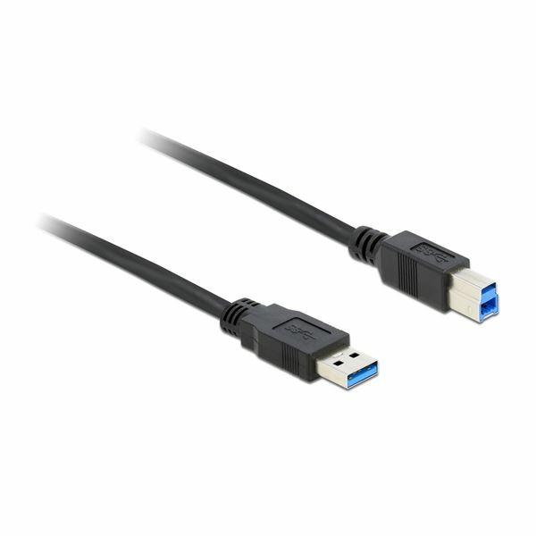 Delock kabel USB 3.0 A-B 1m črn 85066