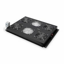 Digitus hladilna enota 4x ventilator s termostatom črna DN-19 FAN-4-SRV-B