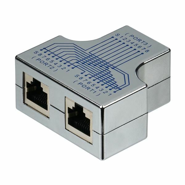 EFB adapter triplex RJ45 2Žx1Ž kovinski 37528.1V2