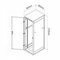 Picture of Digitus kabinet 42U 2100 800x800 siv sestavljen IP55 DN-19 42U-I-8/8-1