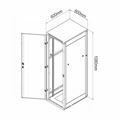 Picture of Triton kabinet 22U 1080 600x600 siv N8 sestavljen