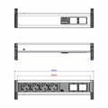 Picture of Bachmann DESK 1 namizni razdelilec 4x250V, 2xprazen 902.032