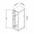 Picture of Digitus kabinet 42U 2050 600x1000 črn sestavljen perf. vrata DN-31302-B