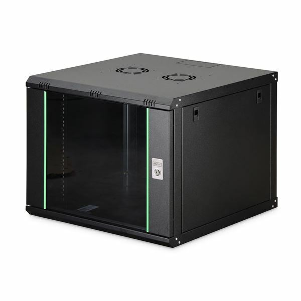 Digitus zidni kabinet 9U 505 600x600 črn sestavljen DN-19 09U-6/6-EC-SW