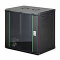 Digitus zidni kabinet 12U 638 600x450 črn sestavljen DN-19 12-U-EC-SW
