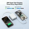 Picture of Joyroom prenosna baterija 10.000mAh 30W PowerBank Lightning TipC bela JR-PBF27 P