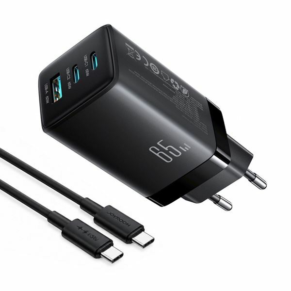 Picture of Joyroom polnilec 65W USB 2xTipC TipA GaN PD +kabel črn JR-TG10