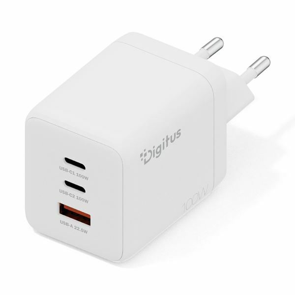 Digitus polnilec 100W USB 2x TipC TipA PD bel DA-10304