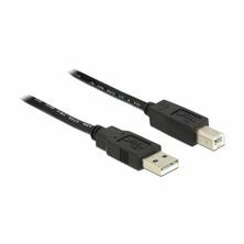 Delock kabel USB 2.0 A-B 20m črn 83557