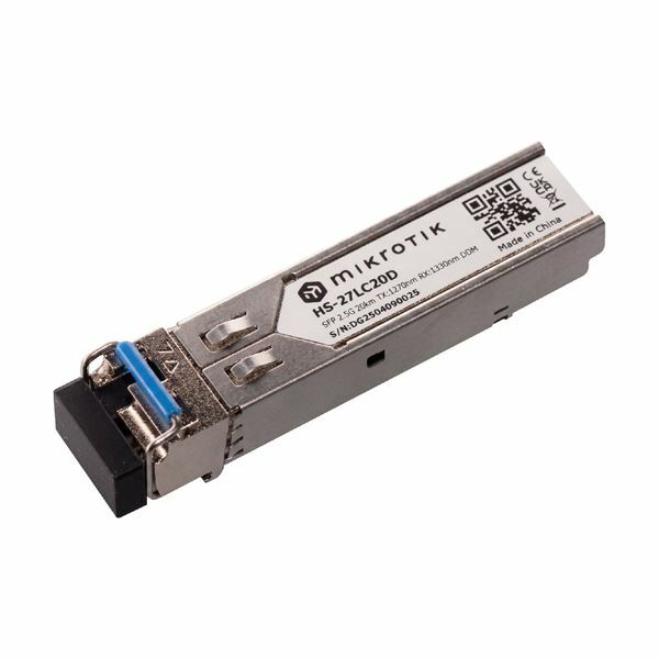 Mikrotik pretvornik FO SFP Mini-GBIC 2.5G Singlemode HS-2733LC20D (pak/2)