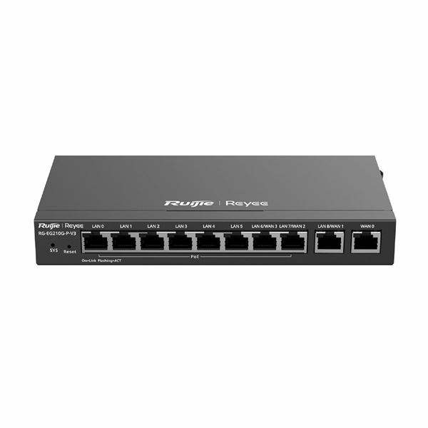 Ruijie-Reyee stikalo 8-port 2,5G PoE 110W SFP+ RG-EG210G-P-V3