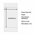 Picture of Termo nalepke 150 x 100mm 500kos bele