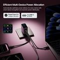 Picture of Baseus polnilec 100W USB 3xTipC Display PicoGo Pro Dark Cherry AH22