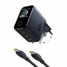 Baseus polnilec 100W USB 3xTipC Display PicoGo Pro črn AH22