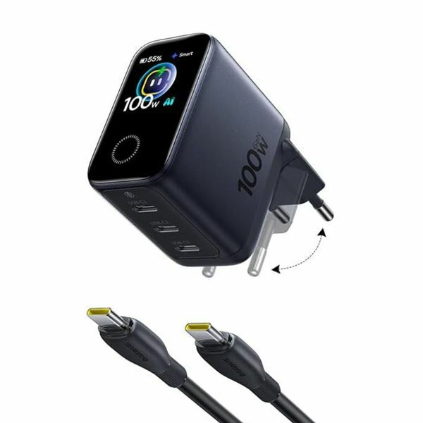 Baseus polnilec 100W USB 3xTipC Display PicoGo Pro črn AH22