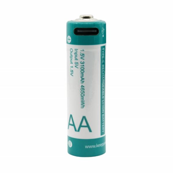 KEEPPOWER polnilna baterija AA USB TipC 3100 mAh 