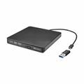 Sandberg zunanji zapisovalnik Mini DVD- RW 8x USB TipA/TipC Slim črn 136-62